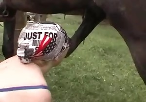 Good blowjob for a trained animal
